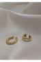 Heliophilia Silver Pendientes de Latón Dorados